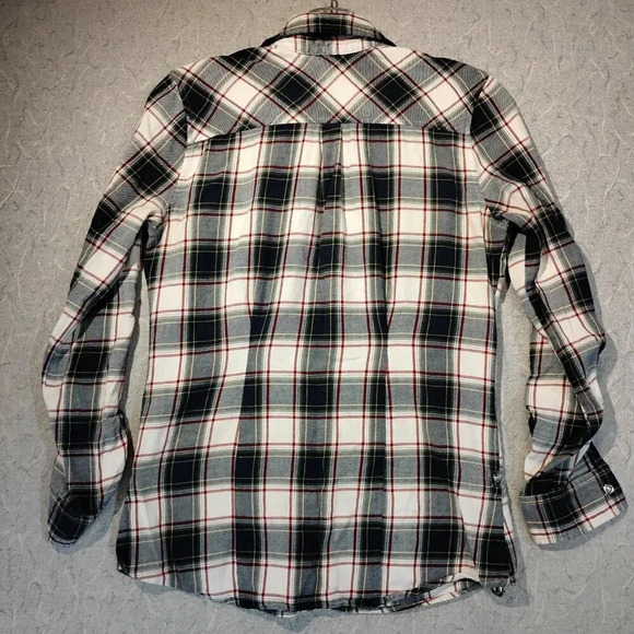 Alfred Sung Pure Blue/White Plaid Lg Sleeve Western Pearl Snap Shirt Size Small - Picture 6 of 8